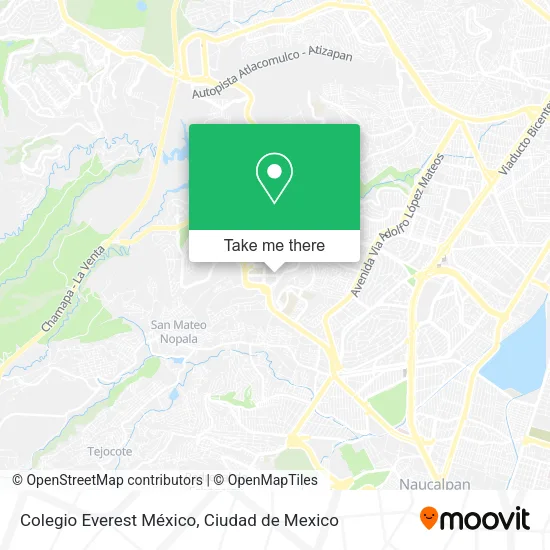 Mapa de Colegio Everest México