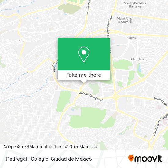 Pedregal - Colegio map