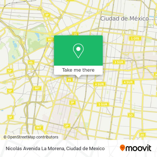 Mapa de Nicolás Avenida La Morena