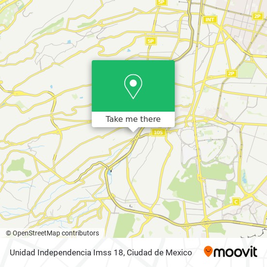 Unidad Independencia Imss 18 map