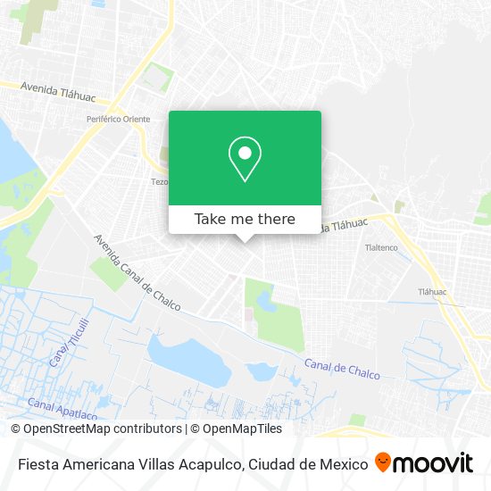 Fiesta Americana Villas Acapulco map