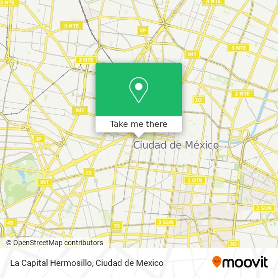 La Capital Hermosillo map