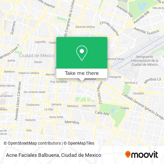 Acne Faciales Balbuena map