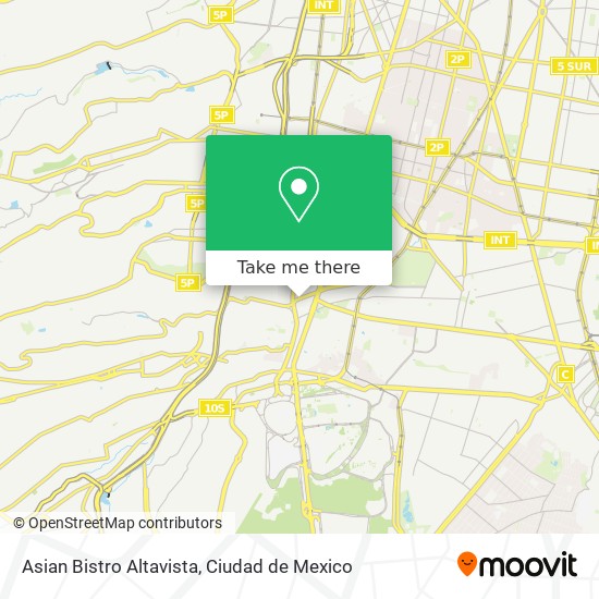 Mapa de Asian Bistro Altavista