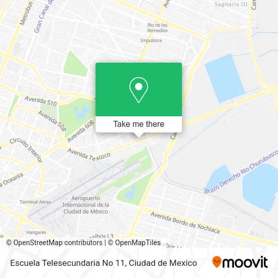 Escuela Telesecundaria No 11 map