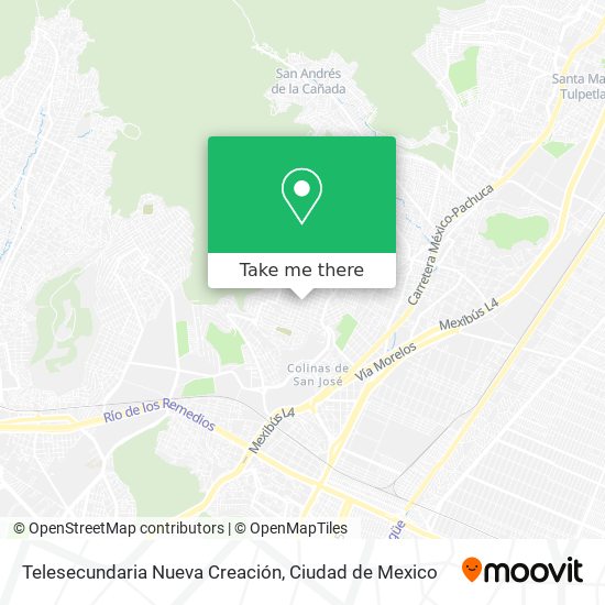 Telesecundaria Nueva Creación map