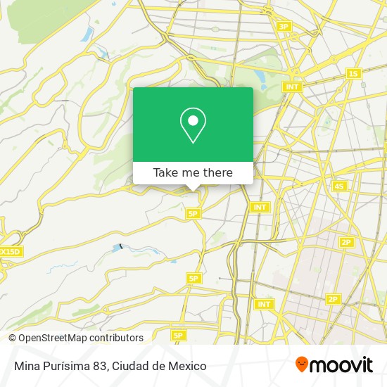 Mapa de Mina Purísima 83