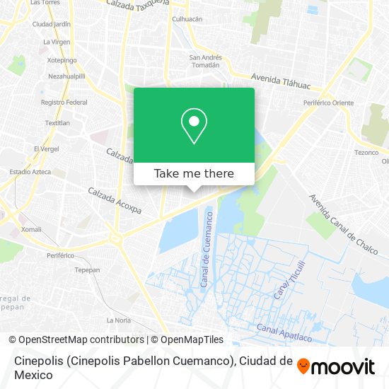 Mapa de Cinepolis (Cinepolis Pabellon Cuemanco)