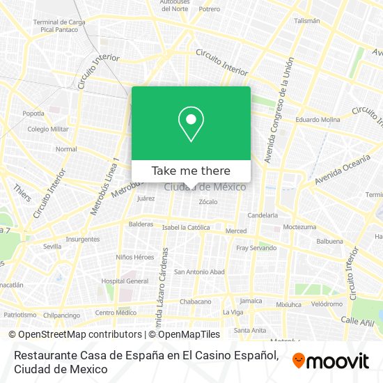 Restaurante Casa de España en El Casino Español map