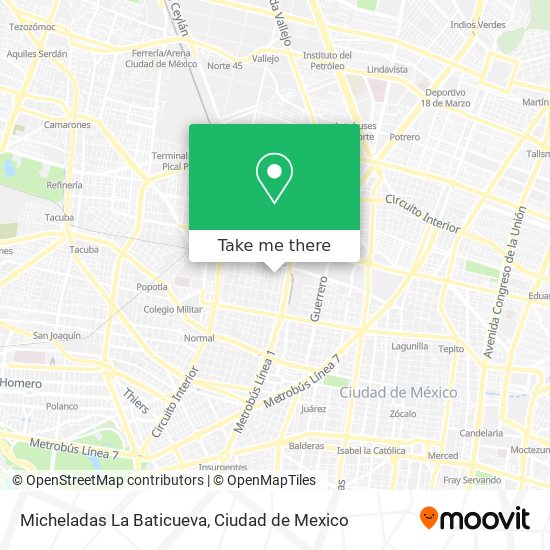 Micheladas La Baticueva map
