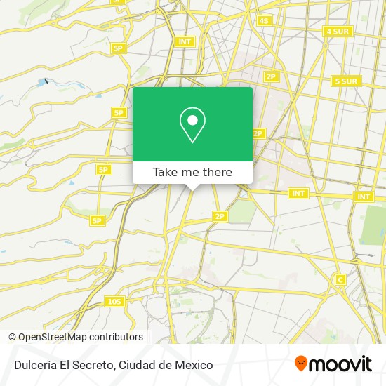 Dulcería El Secreto map