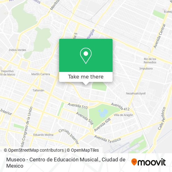 Mapa de Museco - Centro de Educación Musical.