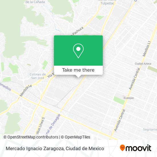 Mercado Ignacio Zaragoza map