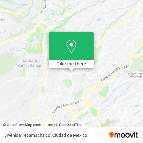 Avenida Tecamachalco map