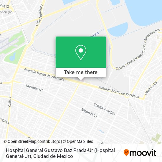 Hospital General Gustavo Baz Prada-Ur (Hospital General-Ur) map