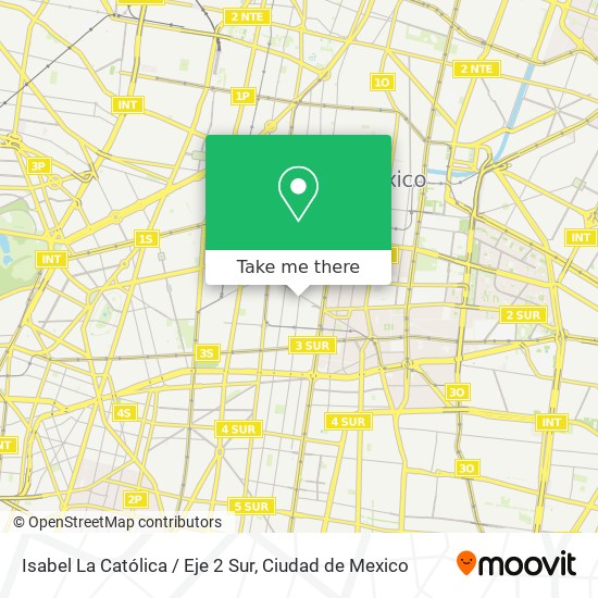 Isabel La Católica / Eje 2 Sur map