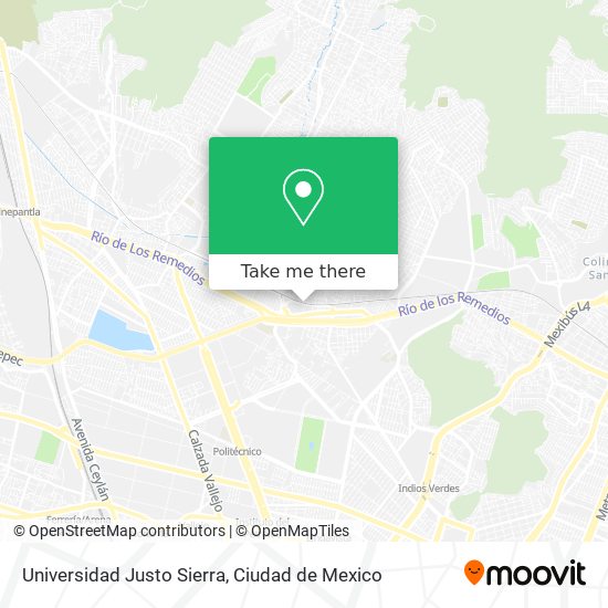 Universidad Justo Sierra map