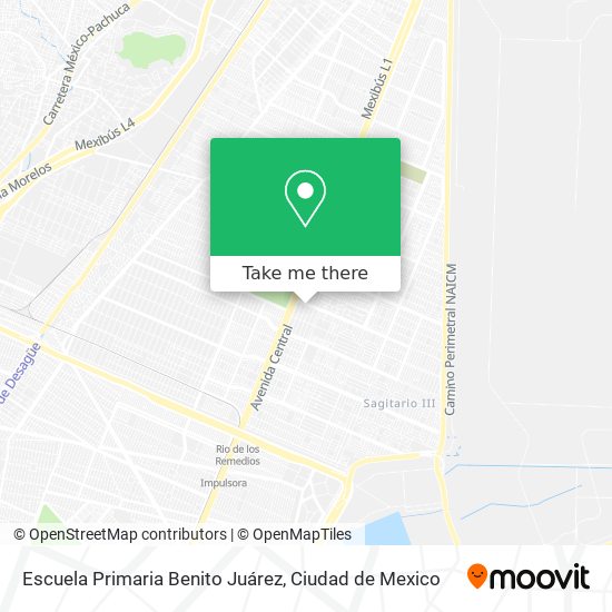 Mapa de Escuela Primaria Benito Juárez