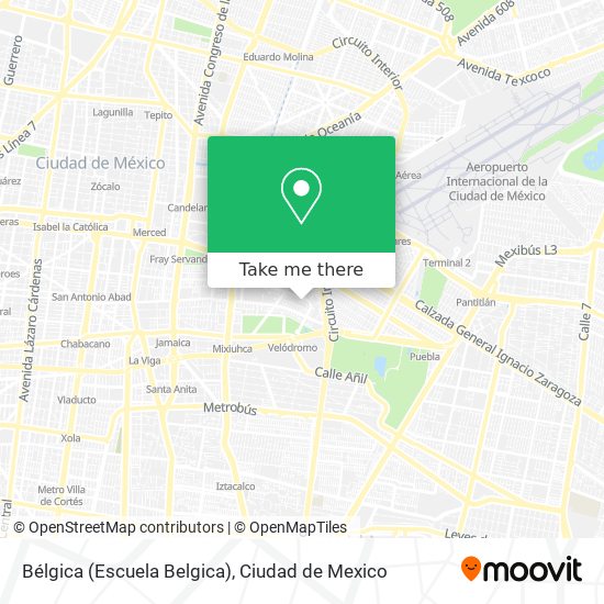 Bélgica (Escuela Belgica) map