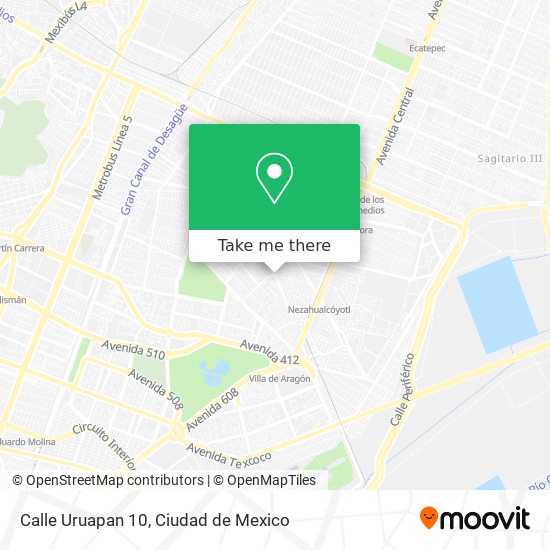 Mapa de Calle Uruapan 10