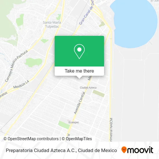 Mapa de Preparatoria Ciudad Azteca A.C.