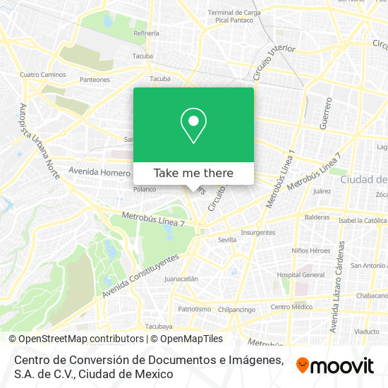 Centro de Conversión de Documentos e Imágenes, S.A. de C.V. map