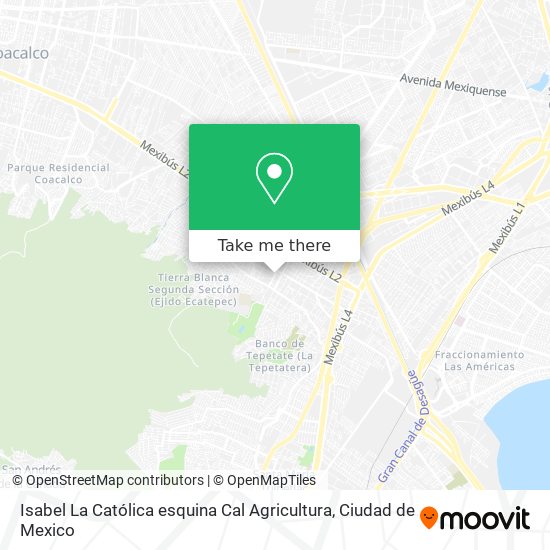 Isabel La Católica esquina Cal Agricultura map