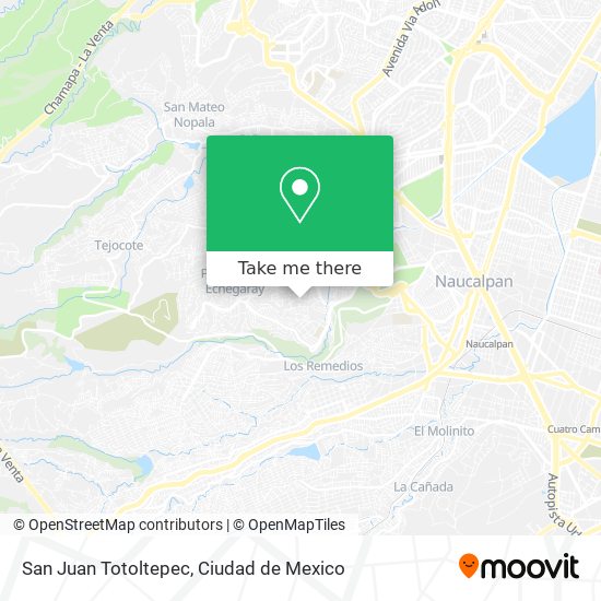San Juan Totoltepec map