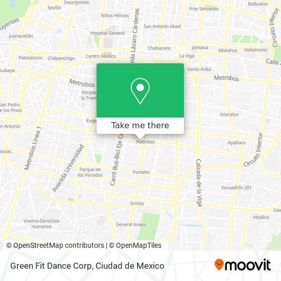 Mapa de Green Fit Dance Corp