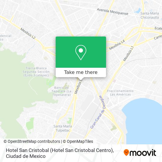 Hotel San Cristobal map