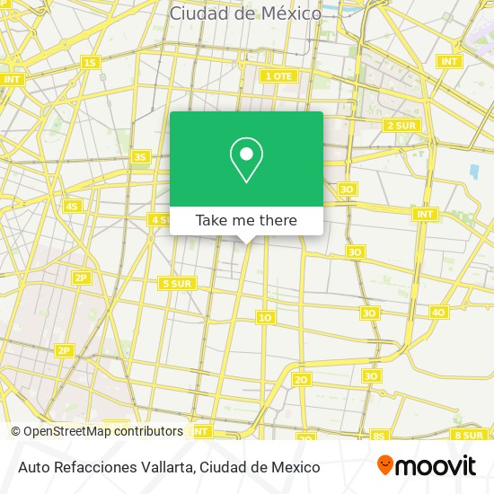 Mapa de Auto Refacciones Vallarta