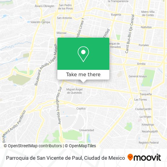 Parroquia de San Vicente de Paul map
