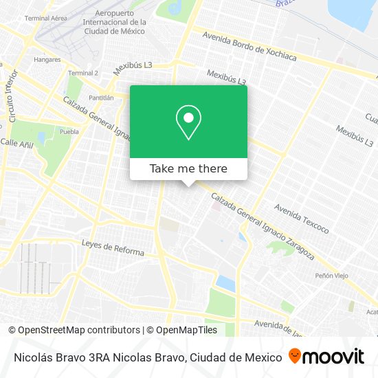 Nicolás Bravo 3RA Nicolas Bravo map