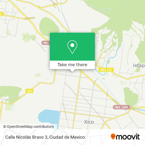 Mapa de Calle Nicolás Bravo 3