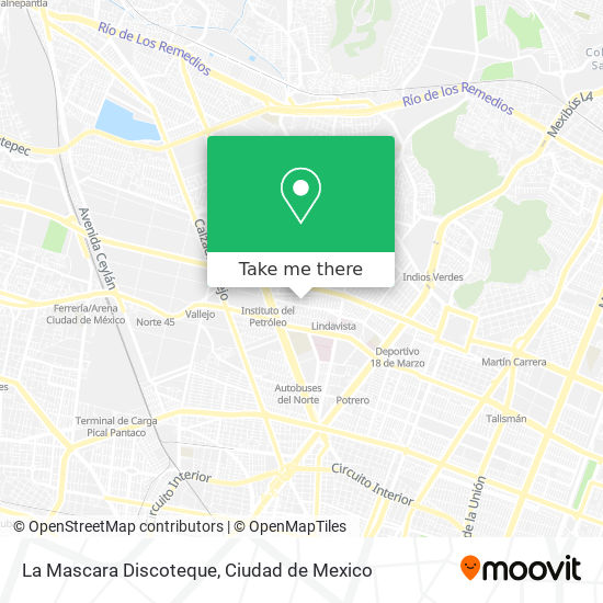 La Mascara Discoteque map