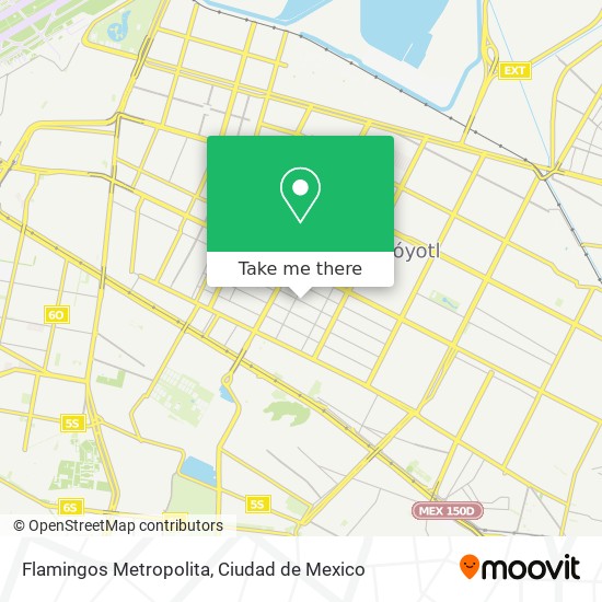 Mapa de Flamingos Metropolita