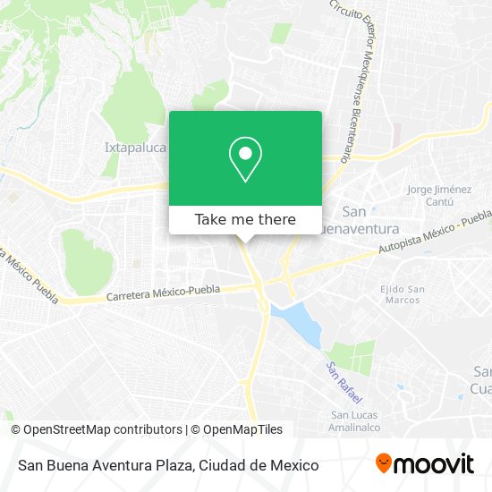 San Buena Aventura Plaza map