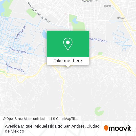 Avenida Miguel Miguel Hidalgo San Andrés map