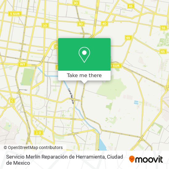 Mapa de Servicio Merlín Reparación de Herramienta