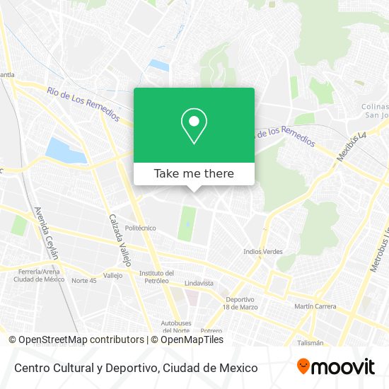 Mapa de Centro Cultural y Deportivo