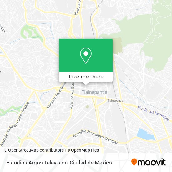 Estudios Argos Television map