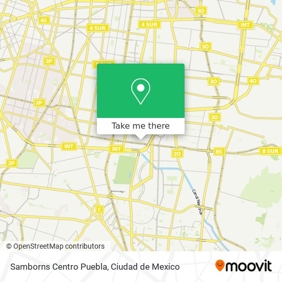 Samborns Centro Puebla map
