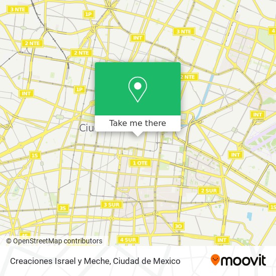 Mapa de Creaciones Israel y Meche