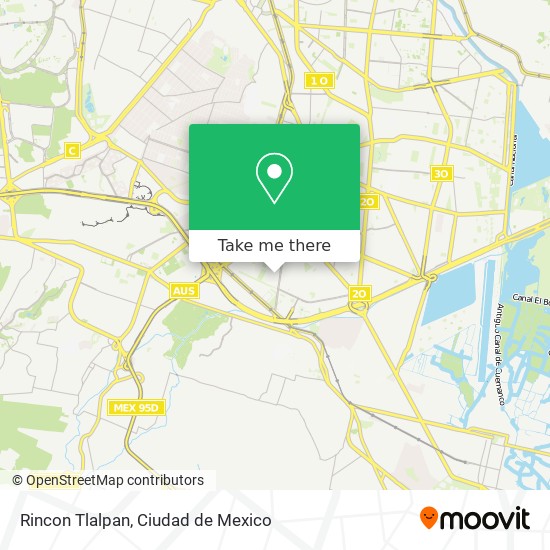 Rincon Tlalpan map