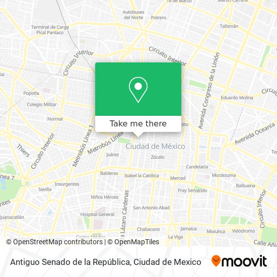 Antiguo Senado de la República map