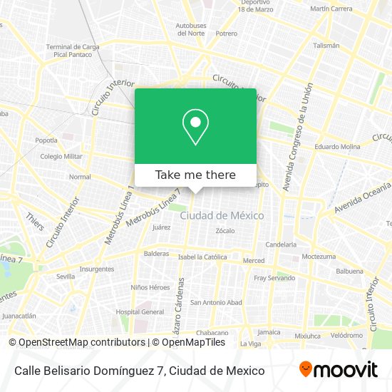 Calle Belisario Domínguez 7 map