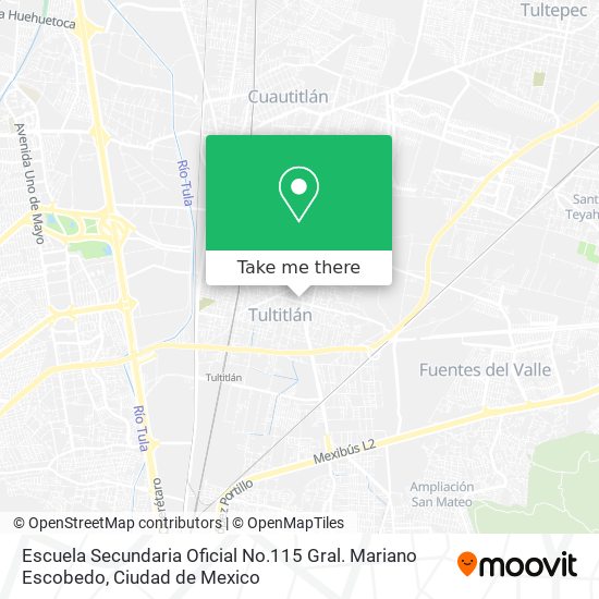 Escuela Secundaria Oficial No.115 Gral. Mariano Escobedo map