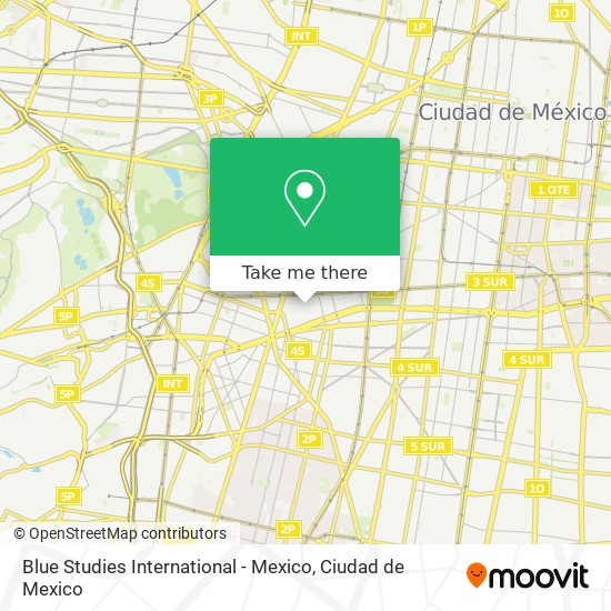 Mapa de Blue Studies International - Mexico