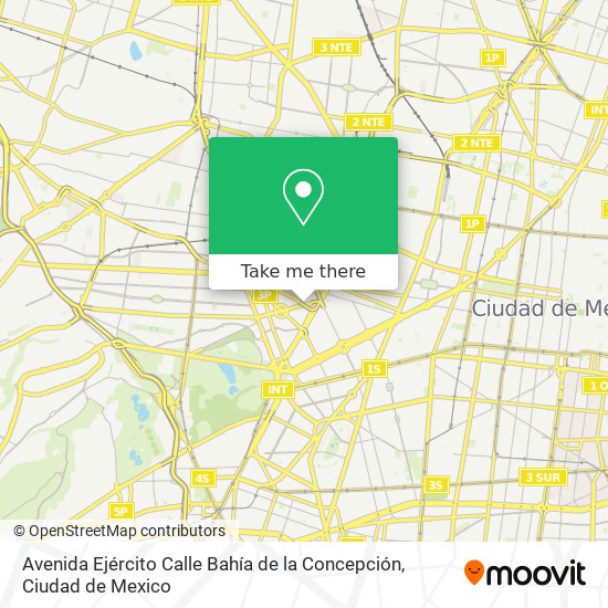 Mapa de Avenida Ejército Calle Bahía de la Concepción