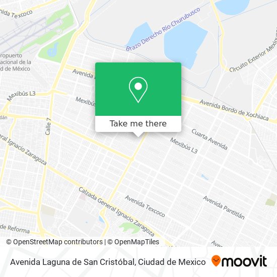 Avenida Laguna de San Cristóbal map